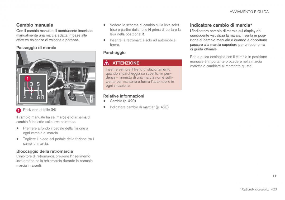 Volvo XC60 II 2 manuale del proprietario / page 425