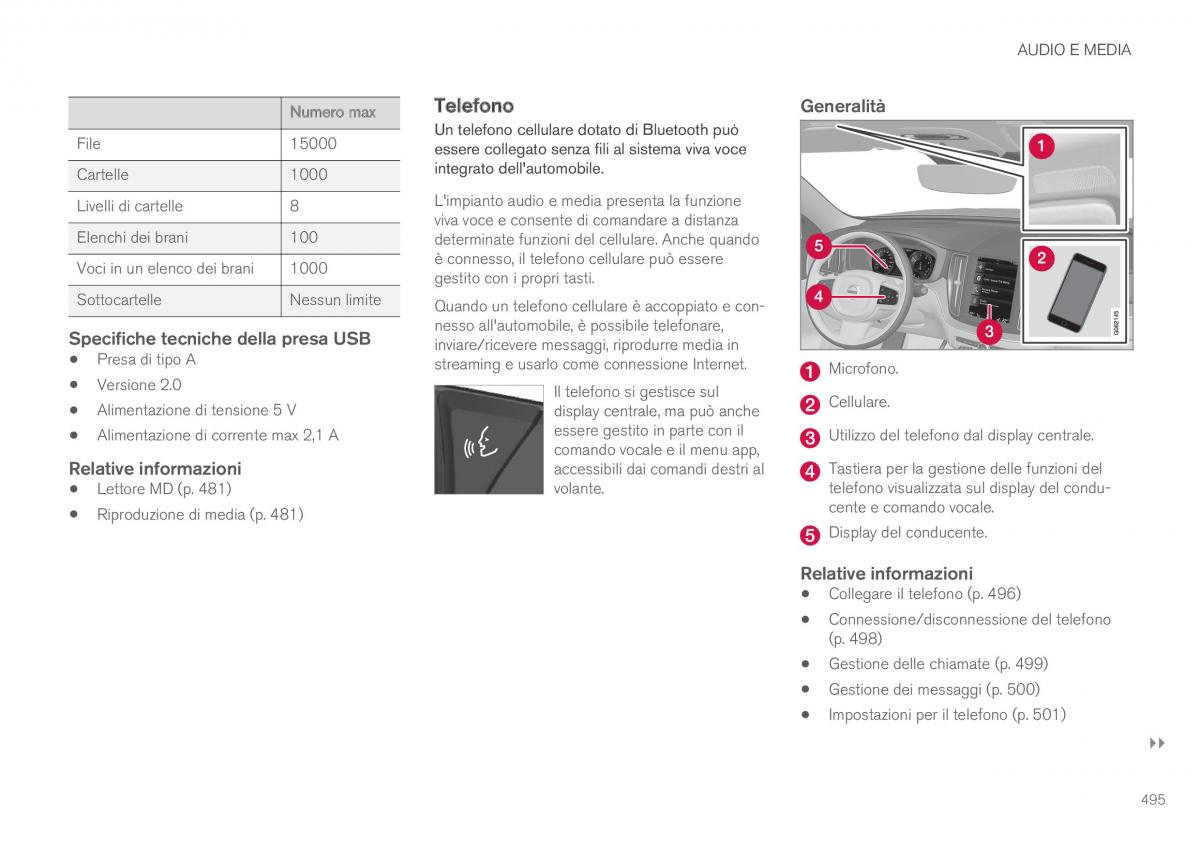 Volvo XC60 II 2 manuale del proprietario / page 497