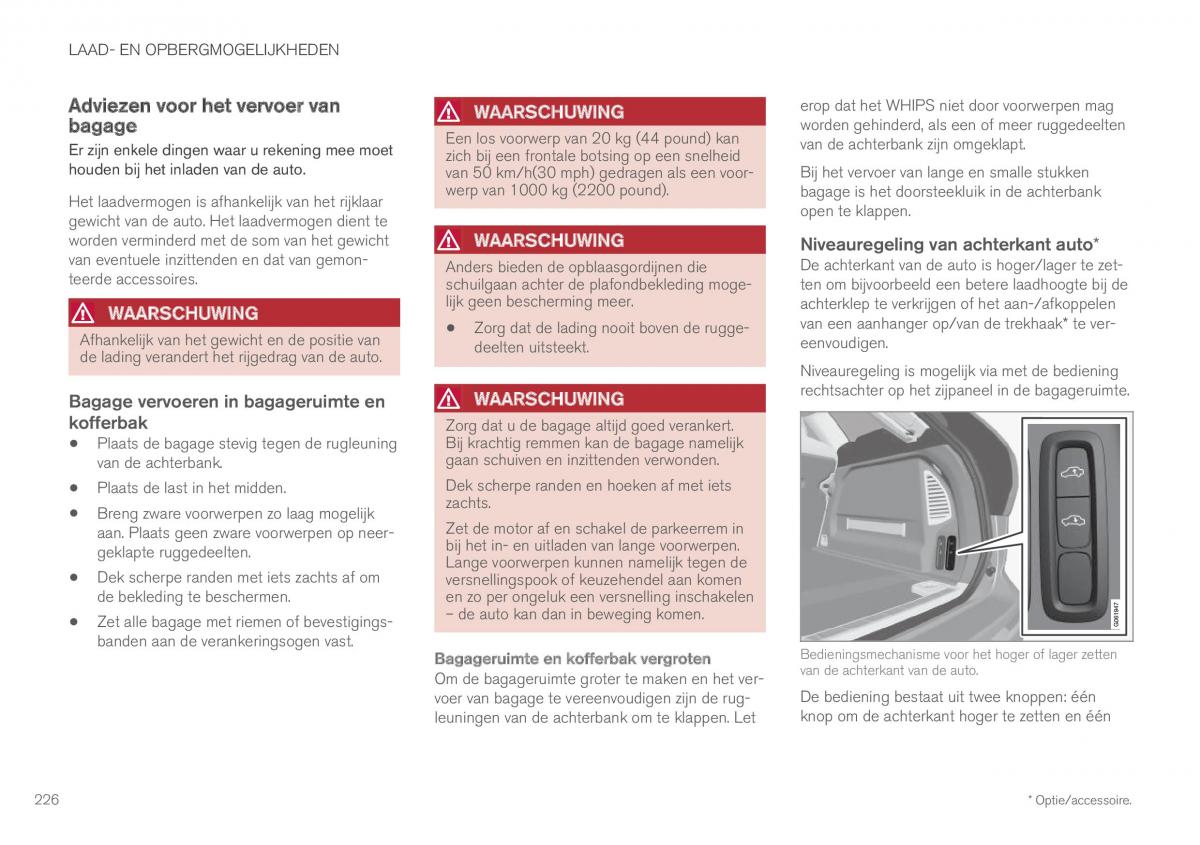 Volvo XC60 II 2 handleiding / page 228