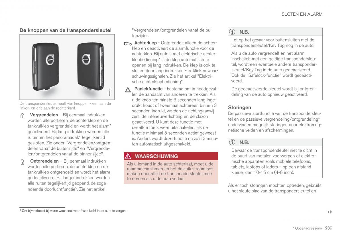 Volvo XC60 II 2 handleiding / page 241