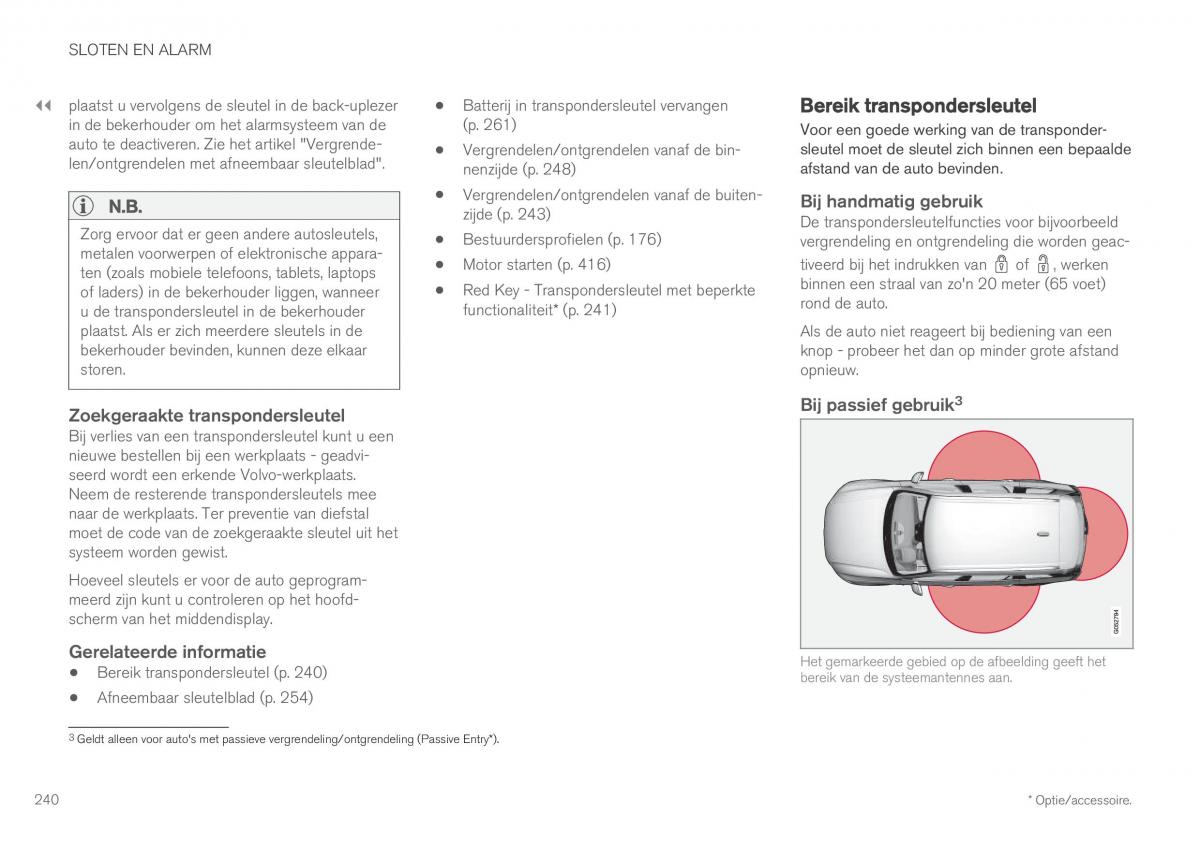 Volvo XC60 II 2 handleiding / page 242