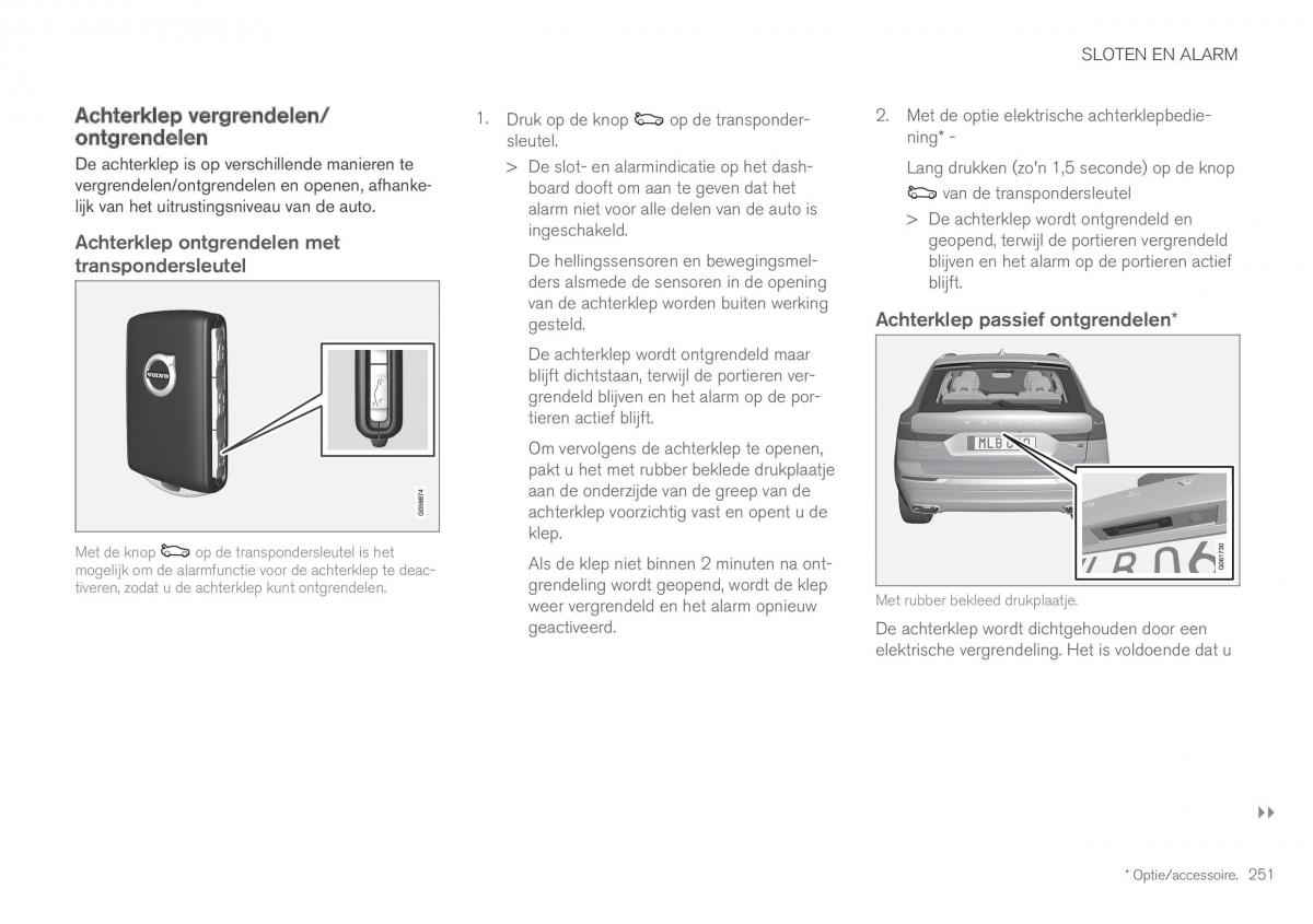 Volvo XC60 II 2 handleiding / page 253