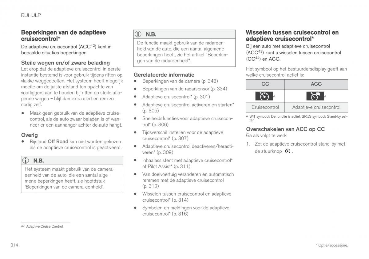 Volvo XC60 II 2 handleiding / page 316