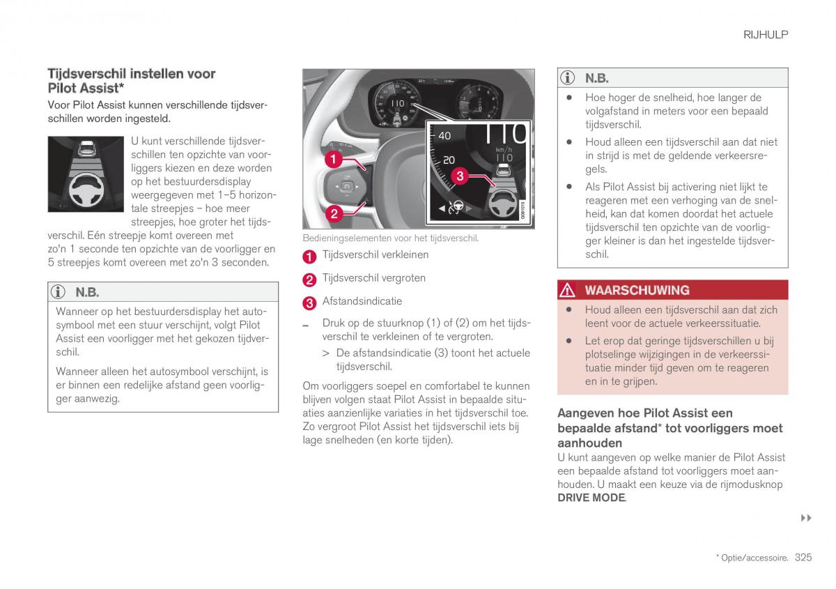 Volvo XC60 II 2 handleiding / page 327