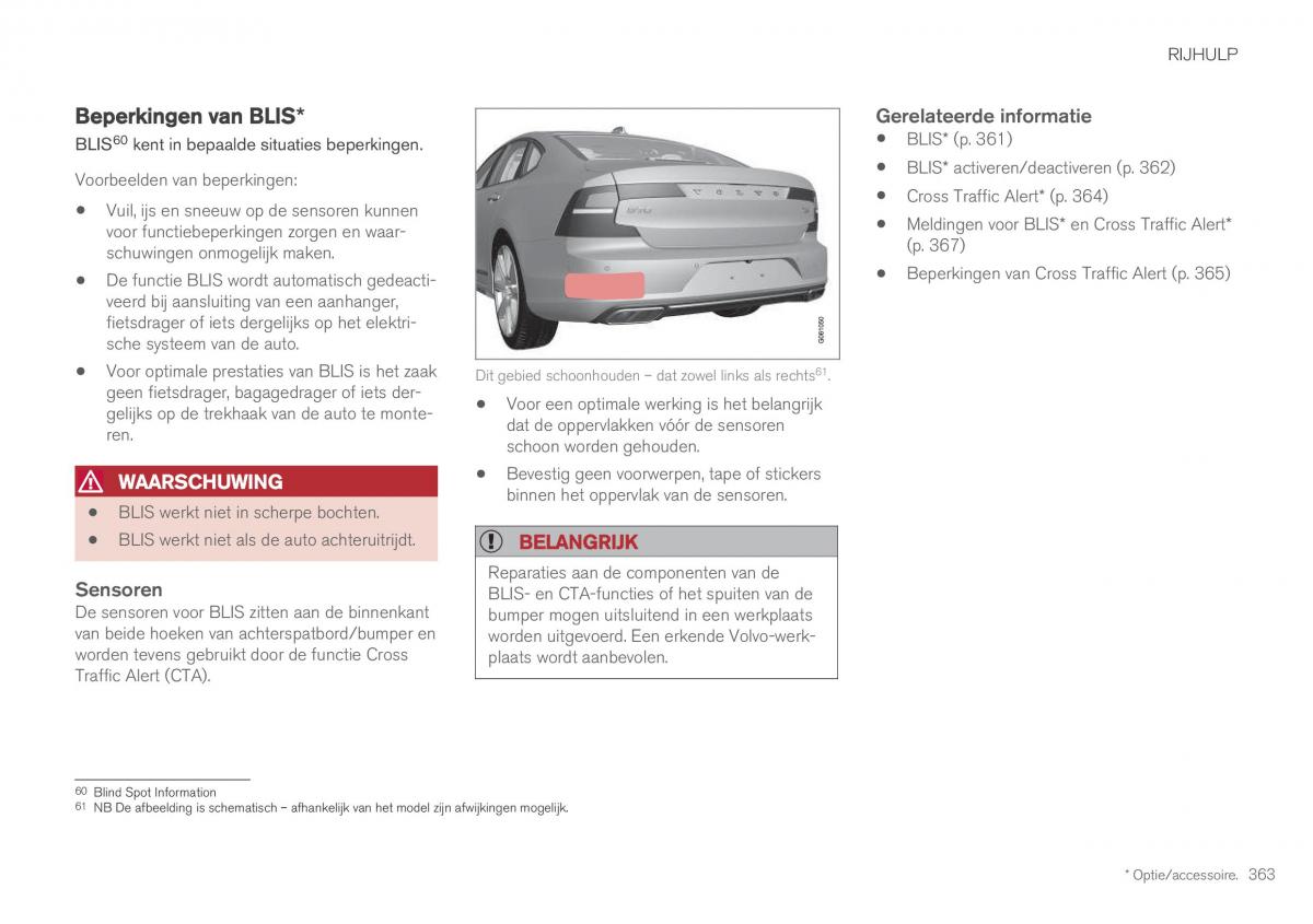 Volvo XC60 II 2 handleiding / page 365