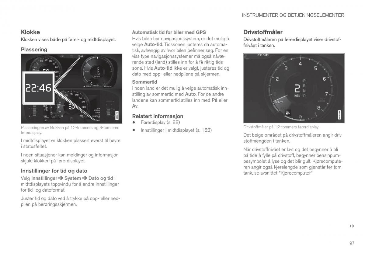 Volvo XC60 II 2 bruksanvisningen / page 99