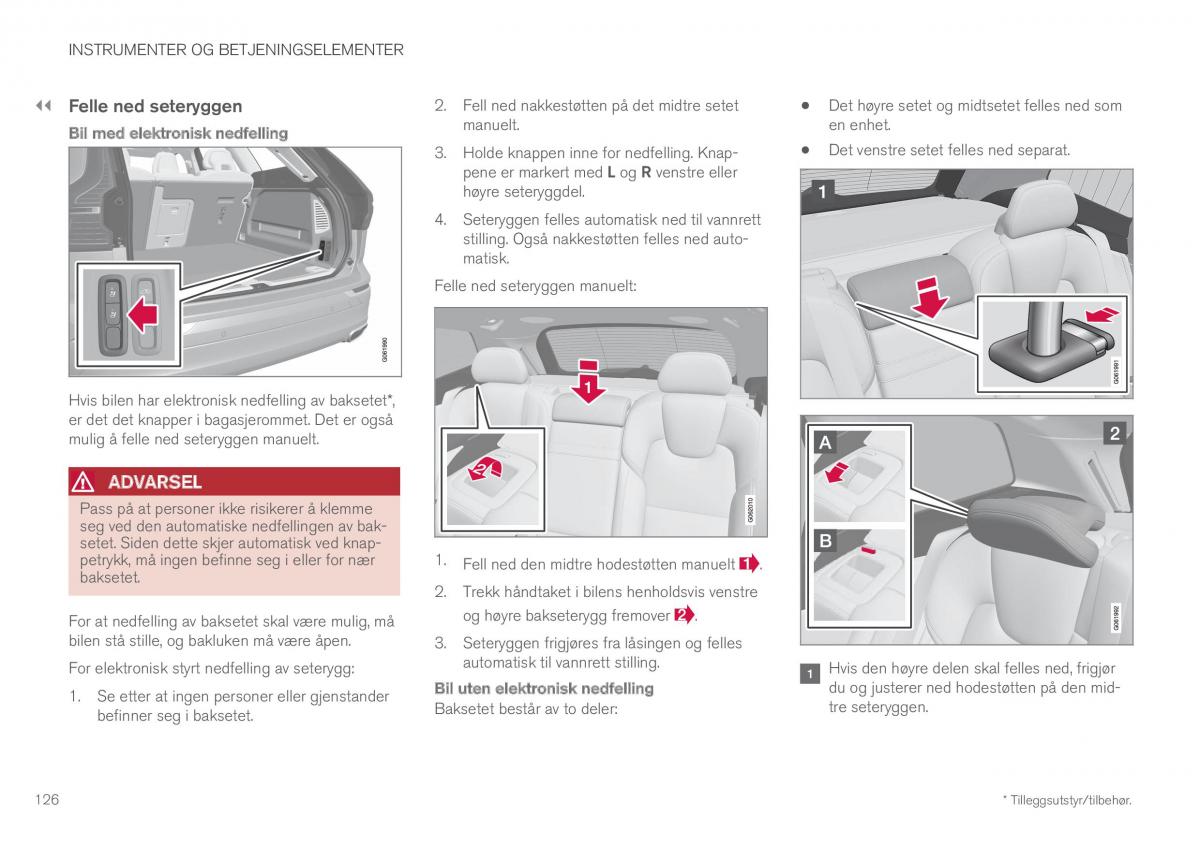 Volvo XC60 II 2 bruksanvisningen / page 128