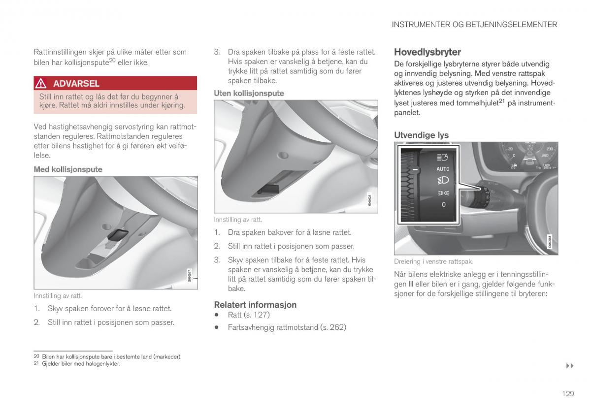 Volvo XC60 II 2 bruksanvisningen / page 131