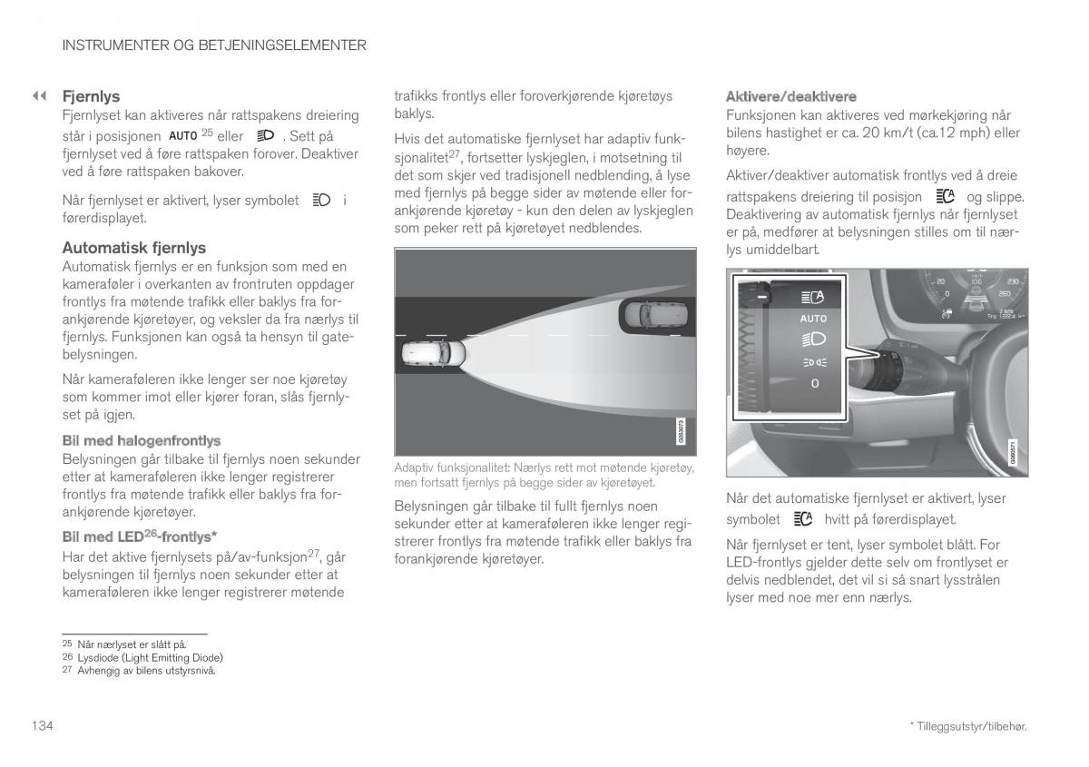 Volvo XC60 II 2 bruksanvisningen / page 136