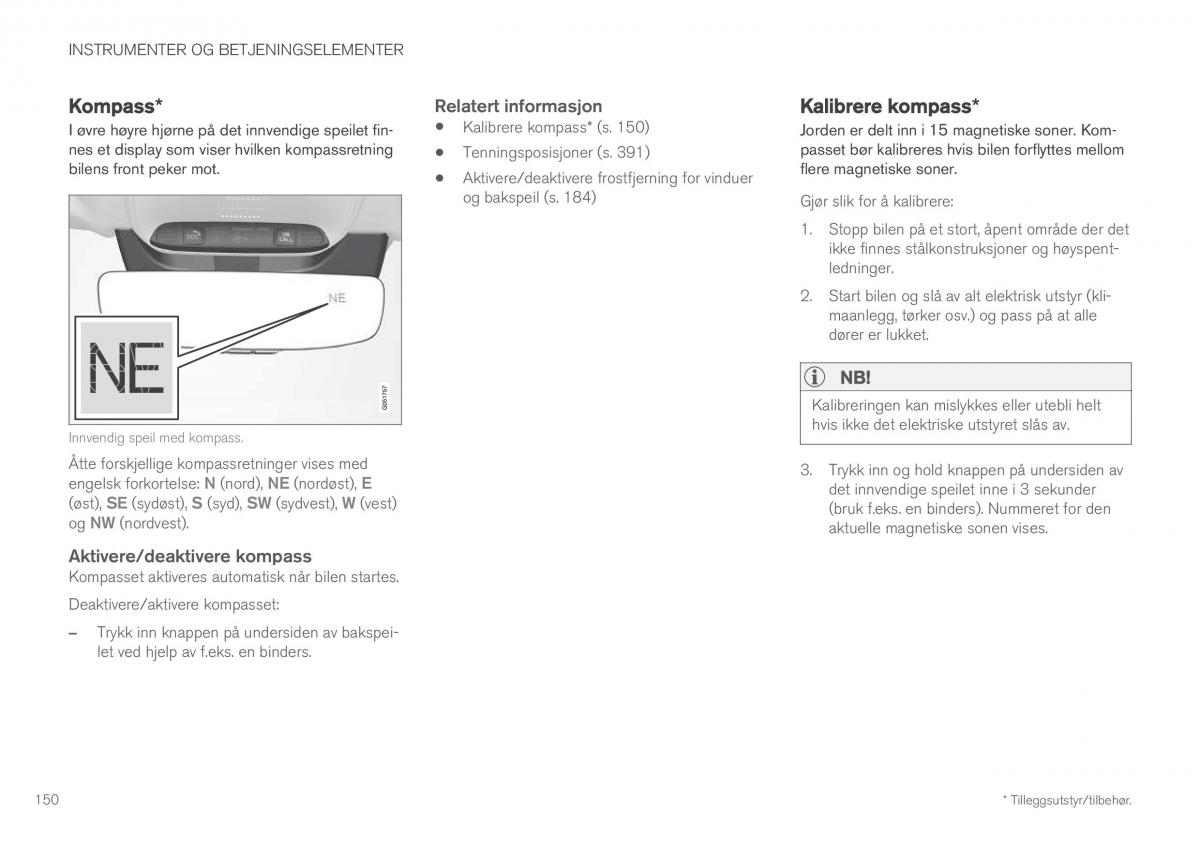 Volvo XC60 II 2 bruksanvisningen / page 152