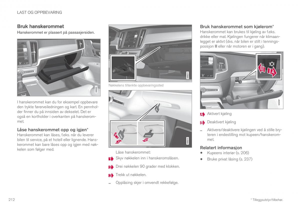 Volvo XC60 II 2 bruksanvisningen / page 214