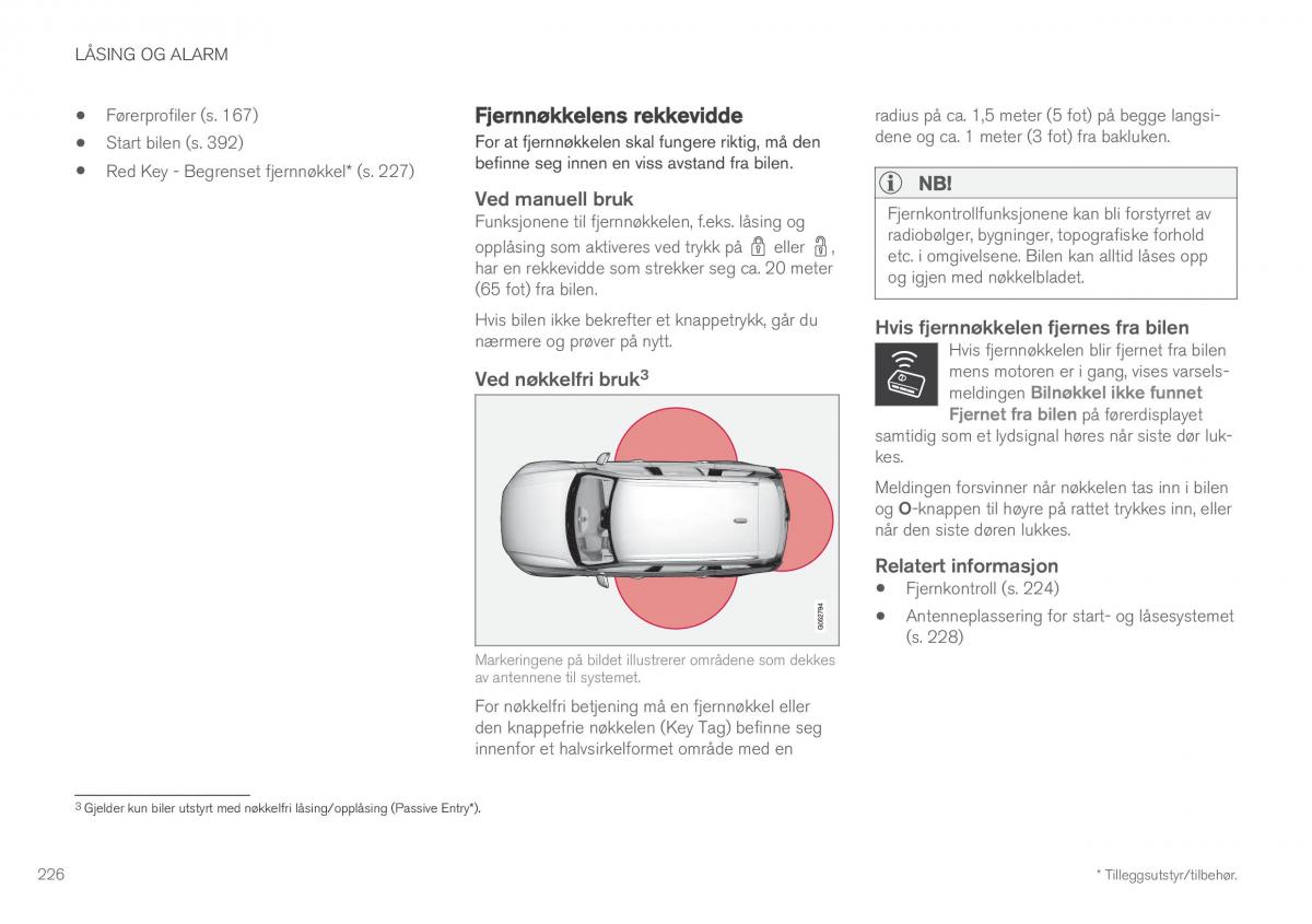 Volvo XC60 II 2 bruksanvisningen / page 228