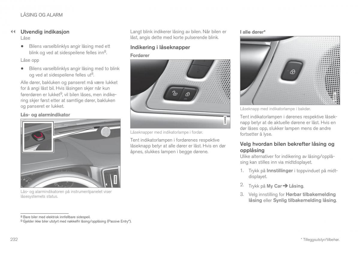 Volvo XC60 II 2 bruksanvisningen / page 234