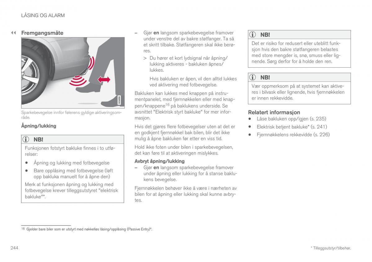 Volvo XC60 II 2 bruksanvisningen / page 246