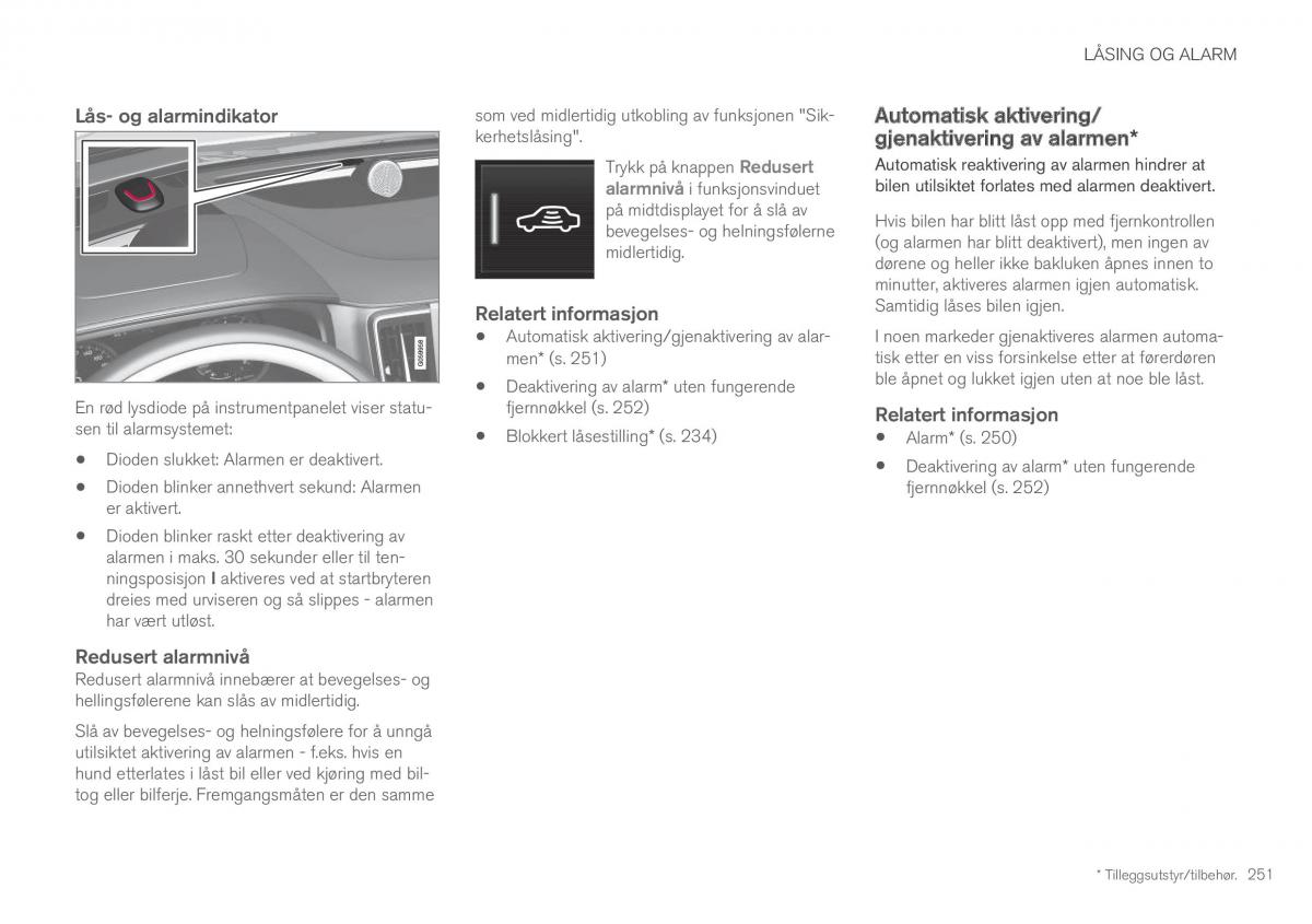 Volvo XC60 II 2 bruksanvisningen / page 253