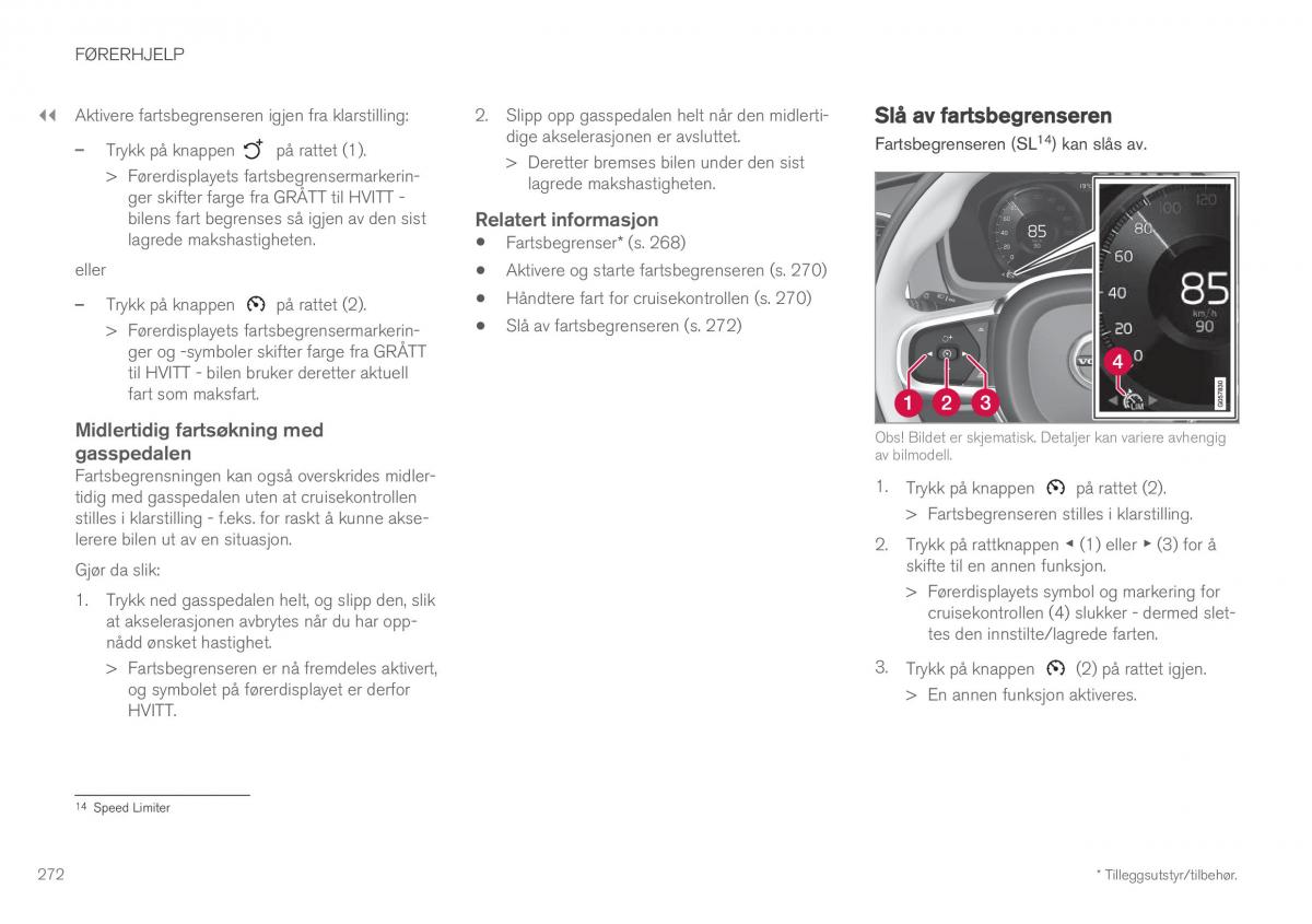 Volvo XC60 II 2 bruksanvisningen / page 274