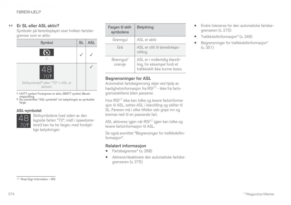 Volvo XC60 II 2 bruksanvisningen / page 276