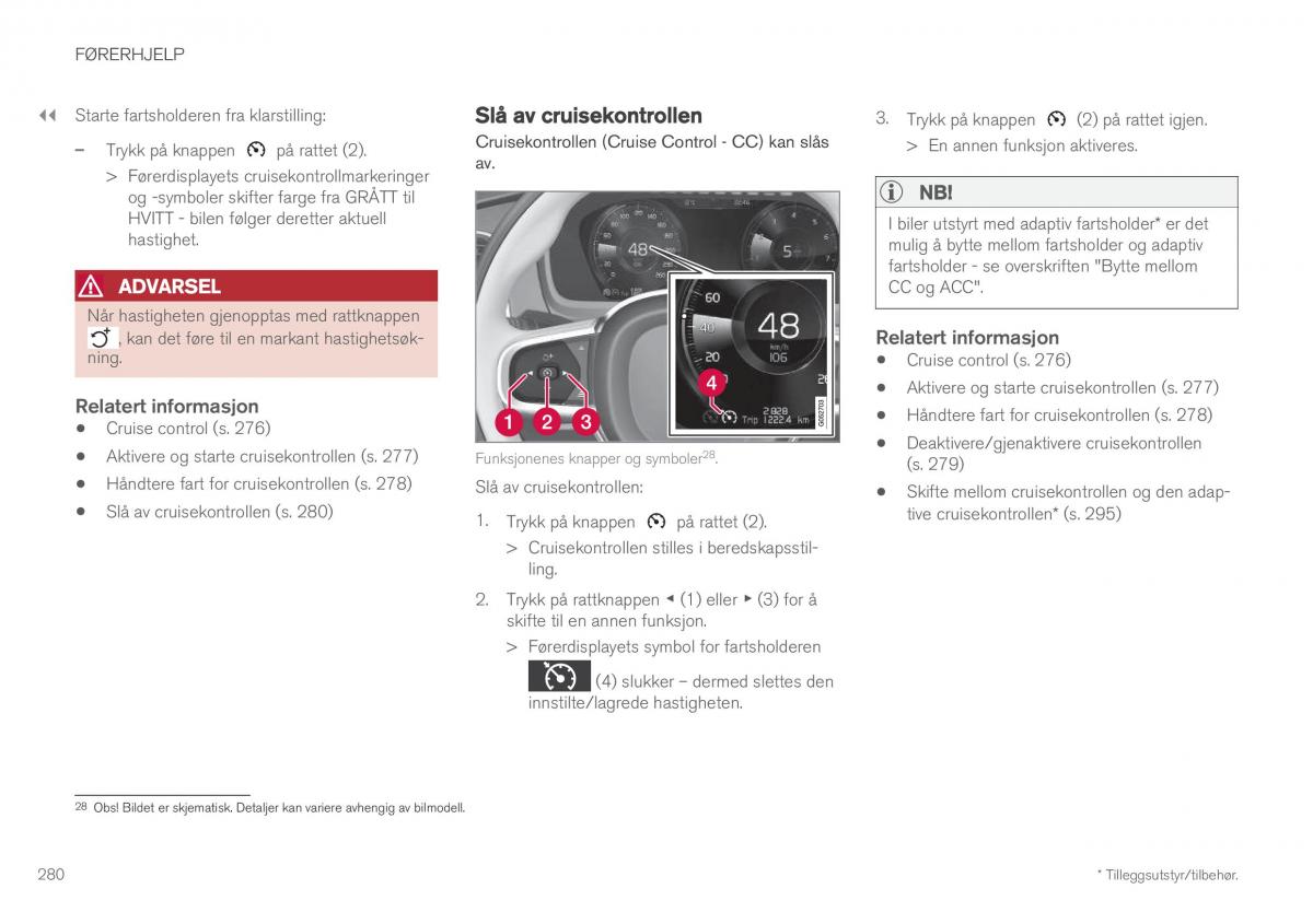 Volvo XC60 II 2 bruksanvisningen / page 282