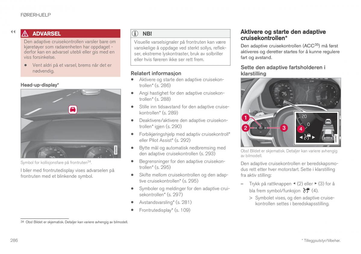 Volvo XC60 II 2 bruksanvisningen / page 288