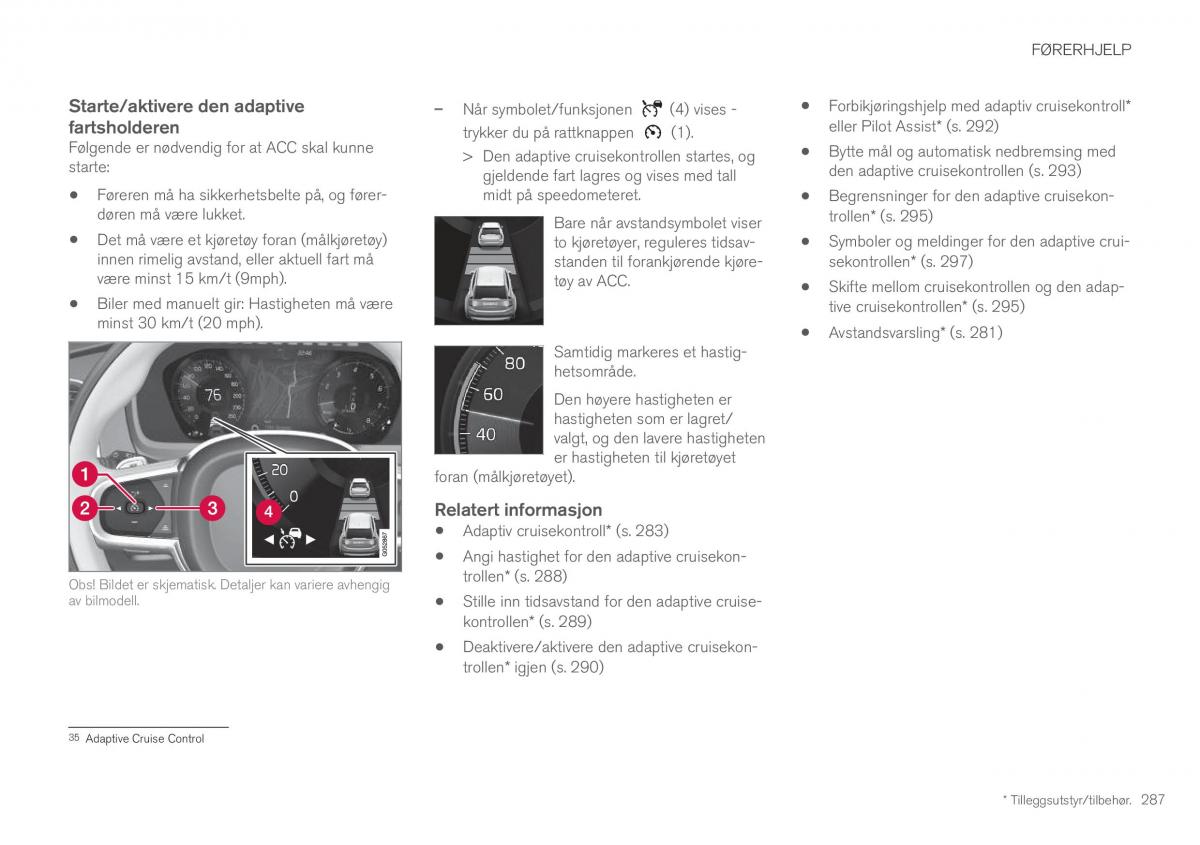 Volvo XC60 II 2 bruksanvisningen / page 289