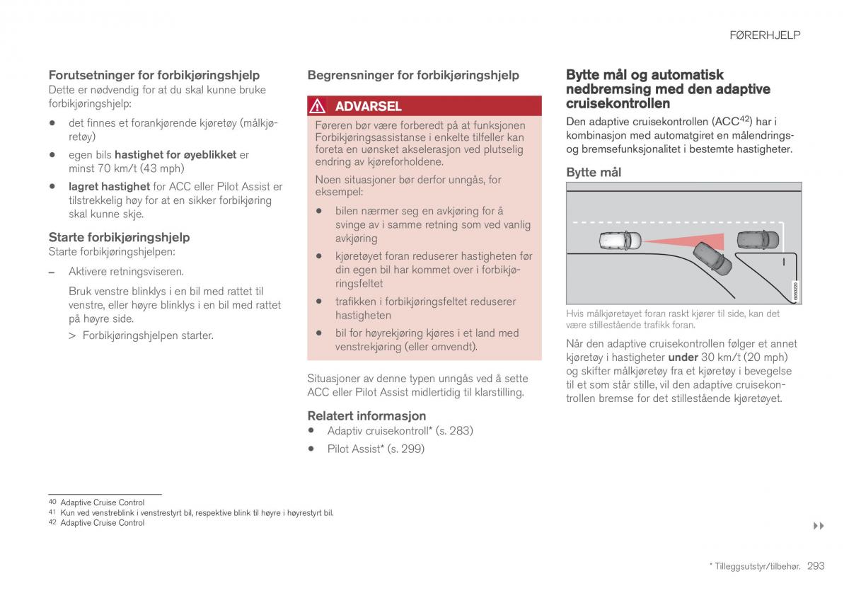 Volvo XC60 II 2 bruksanvisningen / page 295