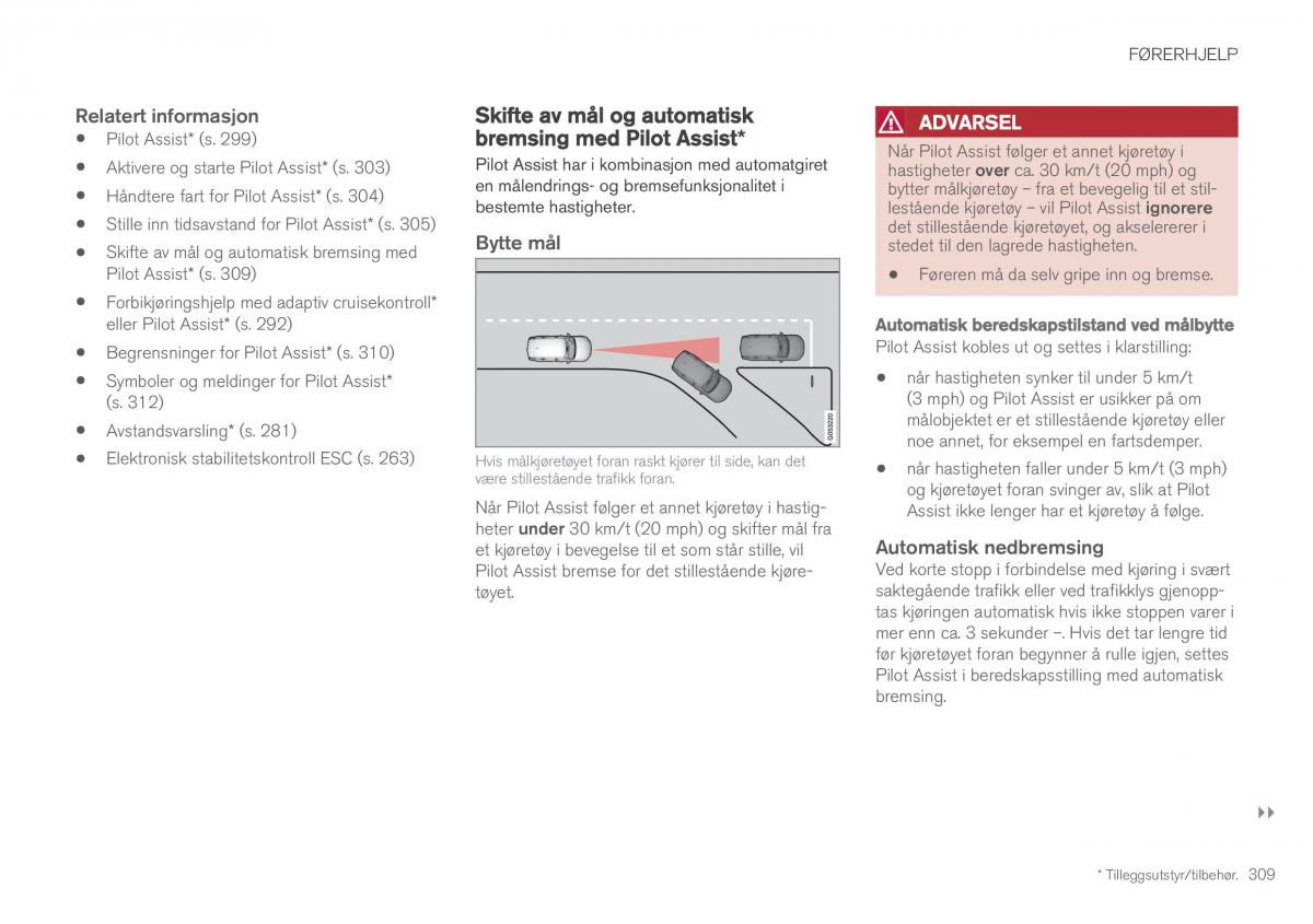 Volvo XC60 II 2 bruksanvisningen / page 311