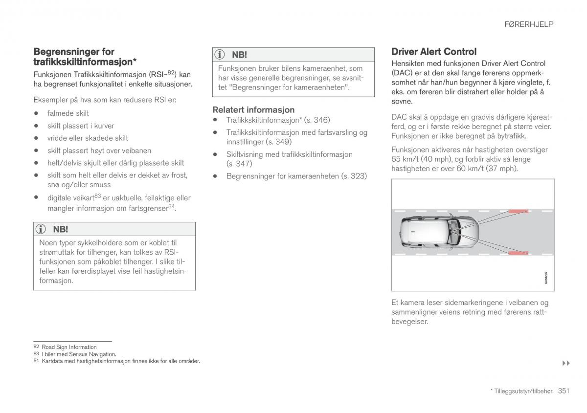 Volvo XC60 II 2 bruksanvisningen / page 353