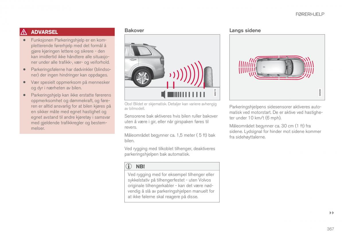 Volvo XC60 II 2 bruksanvisningen / page 369