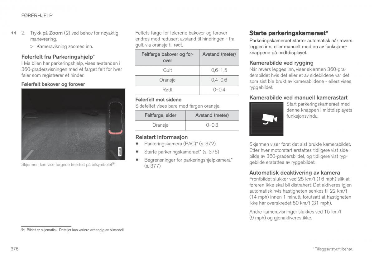 Volvo XC60 II 2 bruksanvisningen / page 378