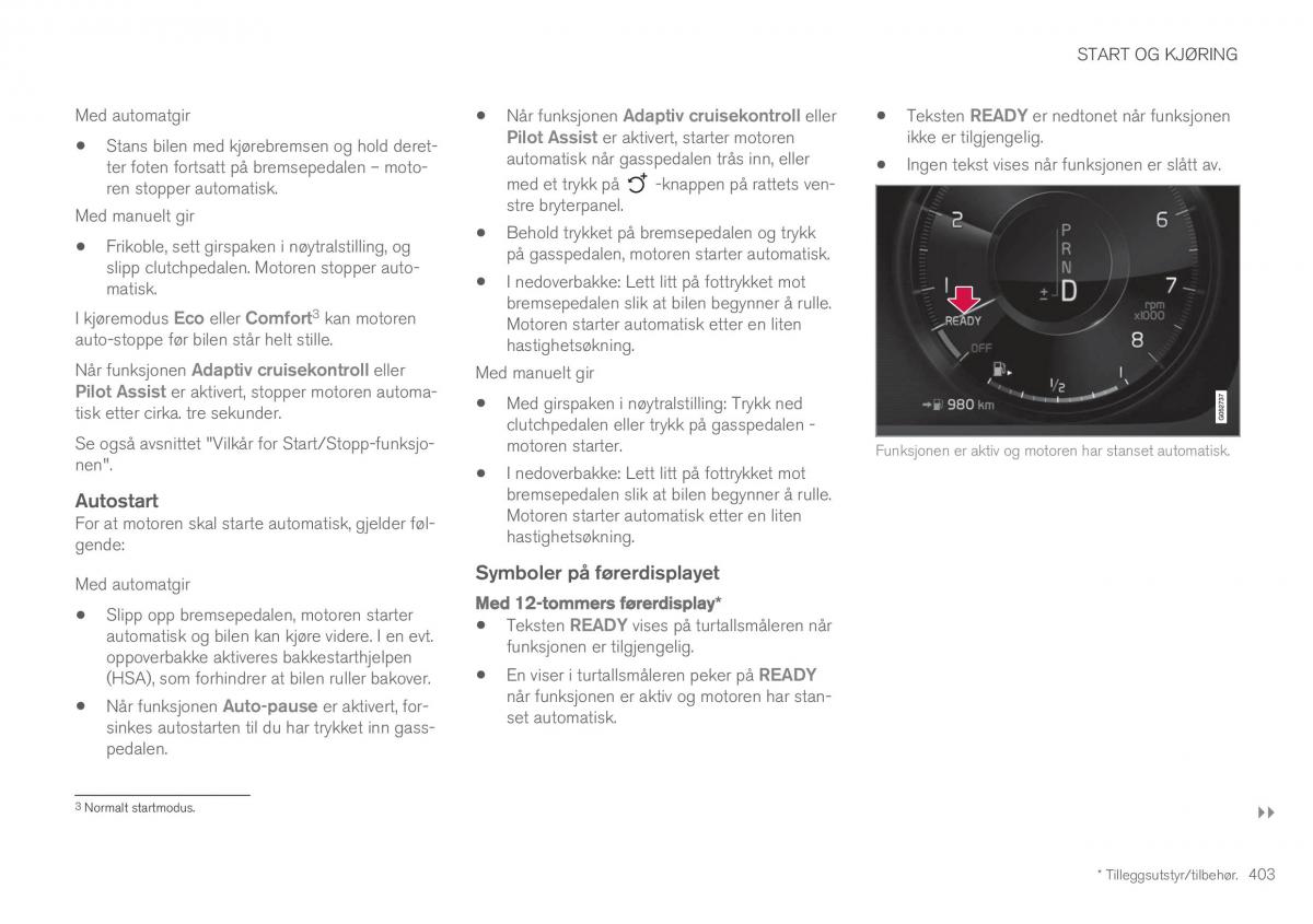 Volvo XC60 II 2 bruksanvisningen / page 405