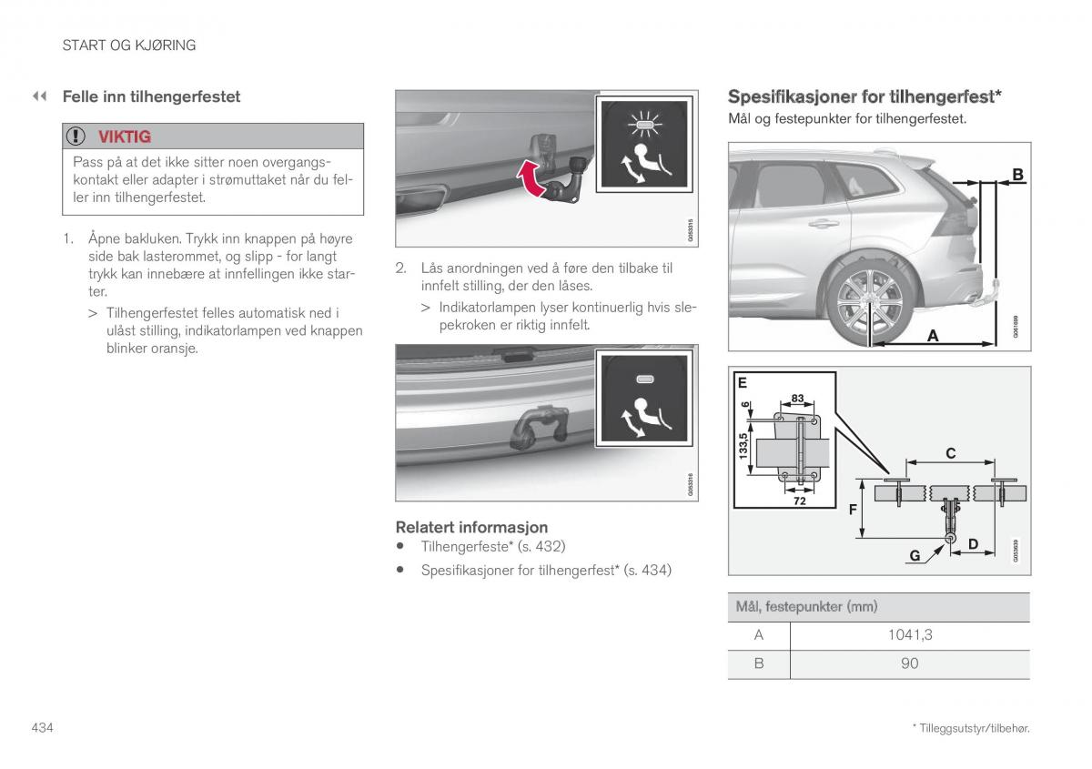 Volvo XC60 II 2 bruksanvisningen / page 436