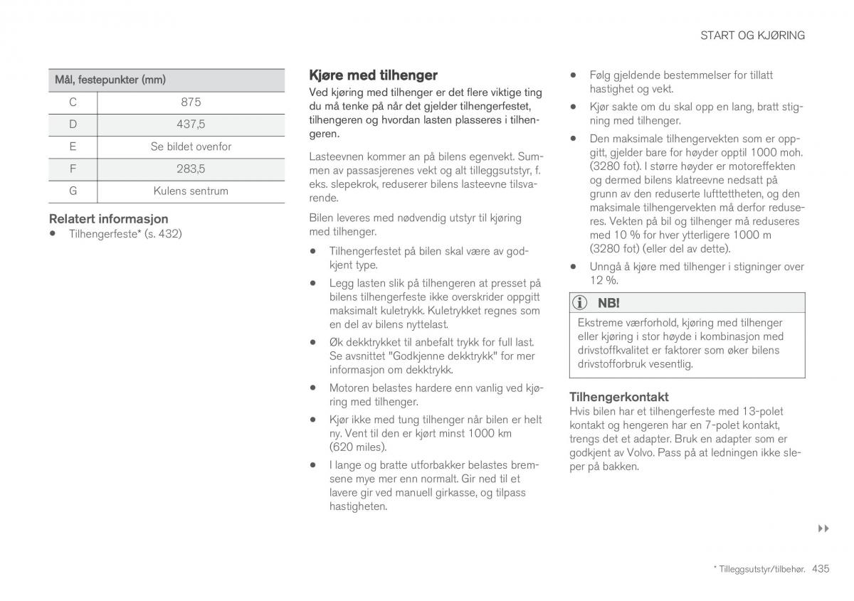 Volvo XC60 II 2 bruksanvisningen / page 437