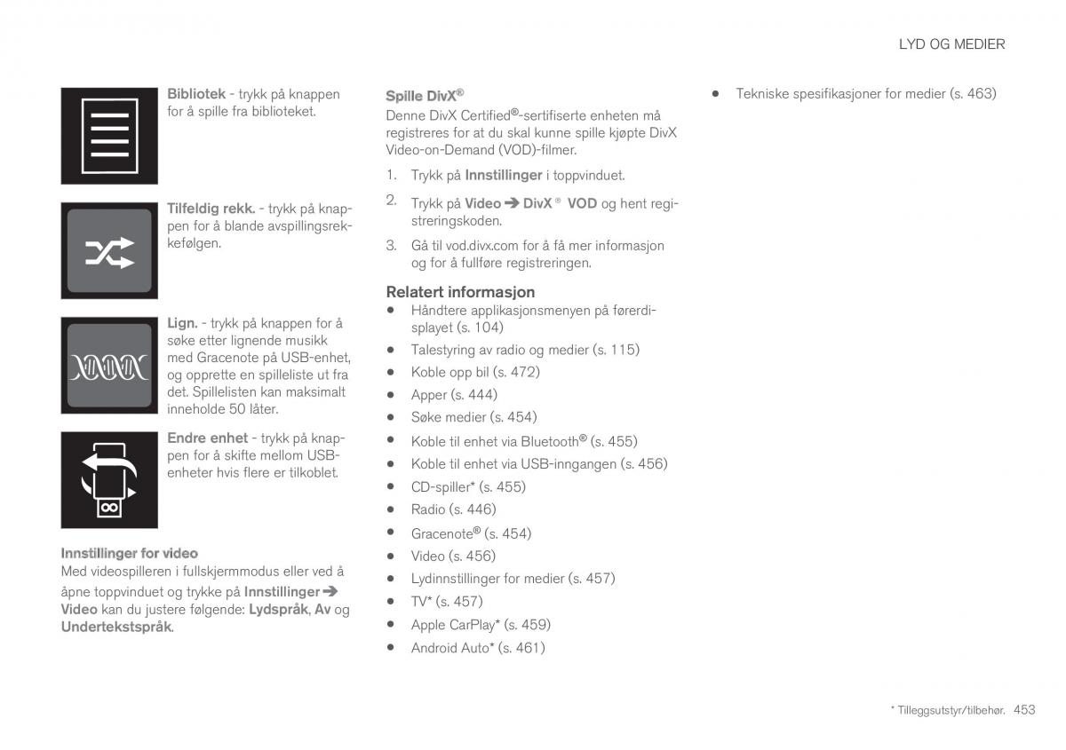 Volvo XC60 II 2 bruksanvisningen / page 455