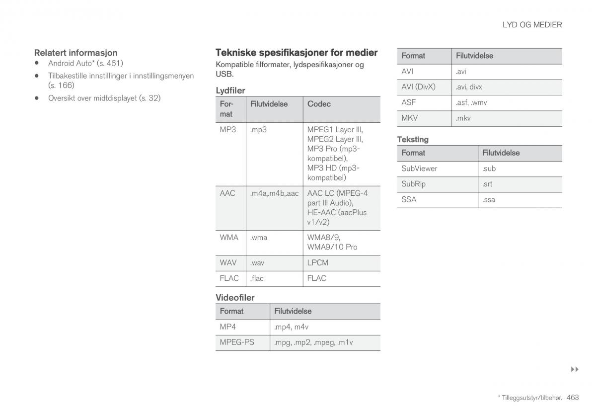 Volvo XC60 II 2 bruksanvisningen / page 465