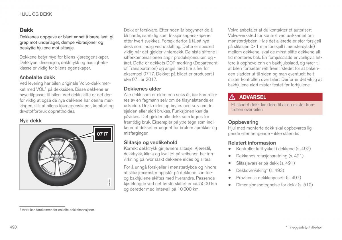 Volvo XC60 II 2 bruksanvisningen / page 492