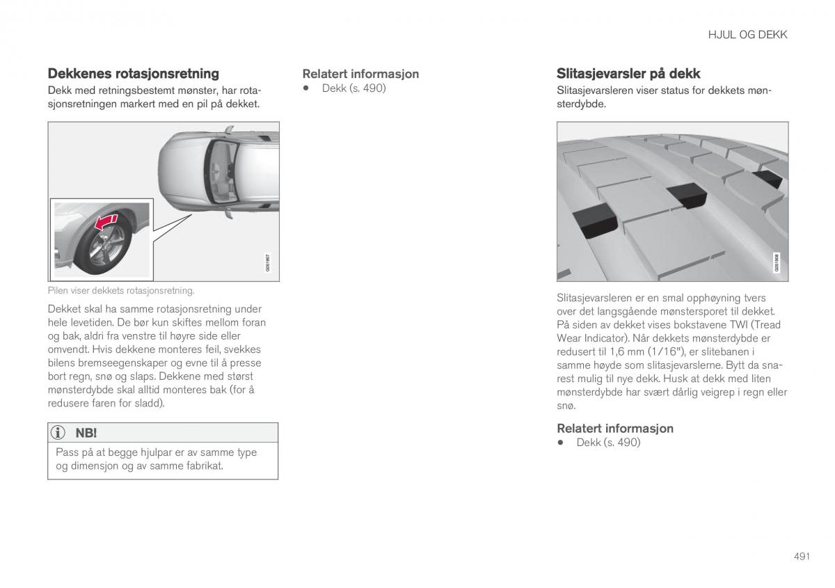 Volvo XC60 II 2 bruksanvisningen / page 493