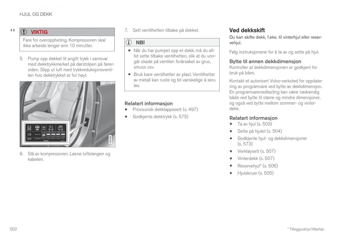 Volvo XC60 II 2 bruksanvisningen / page 504