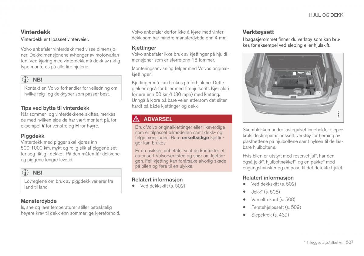 Volvo XC60 II 2 bruksanvisningen / page 509