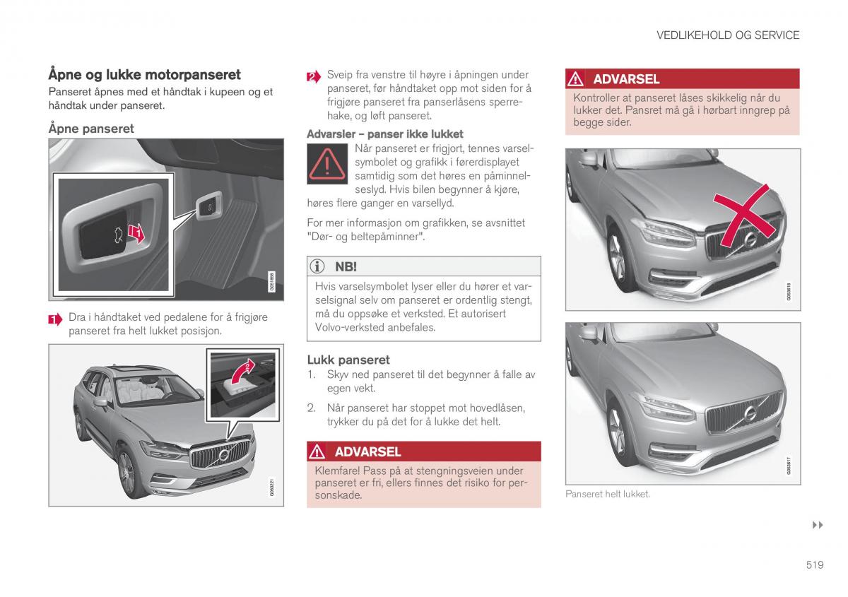 Volvo XC60 II 2 bruksanvisningen / page 521