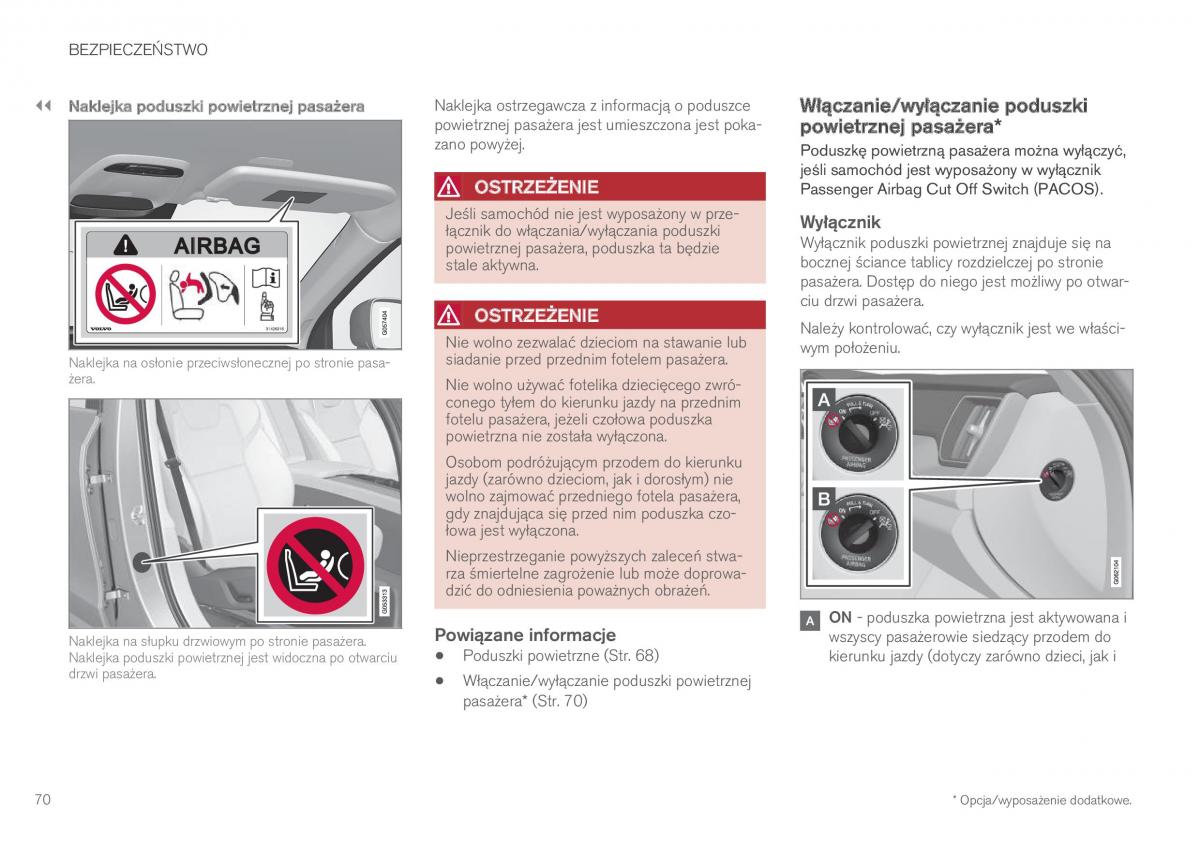 Volvo XC60 II 2 instrukcja obslugi / page 72