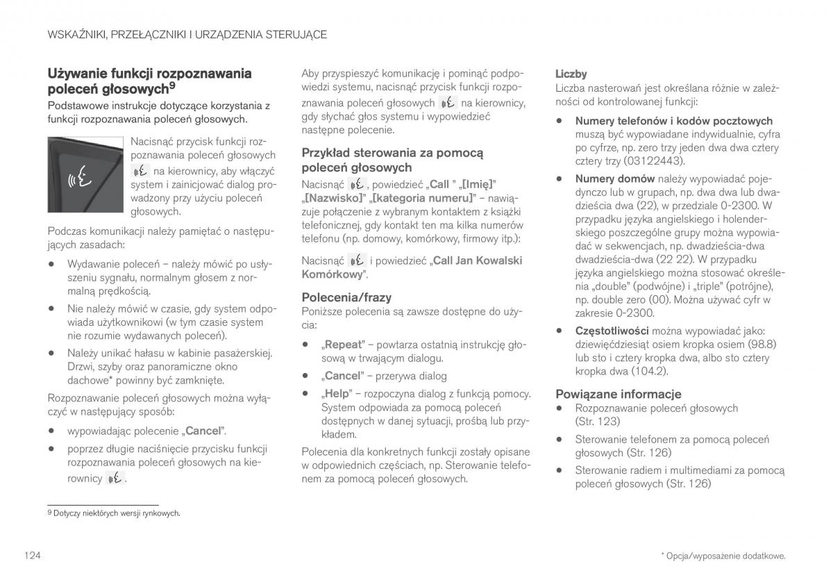 Volvo XC60 II 2 instrukcja obslugi / page 126