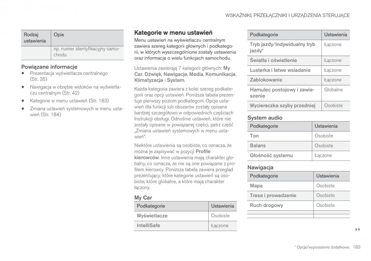 Volvo XC60 II 2 instrukcja obslugi / page 185