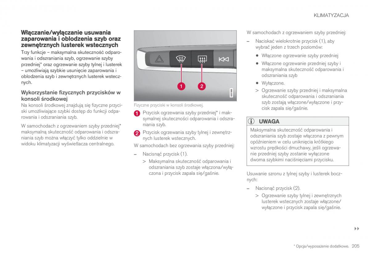 Volvo XC60 II 2 instrukcja obslugi / page 207