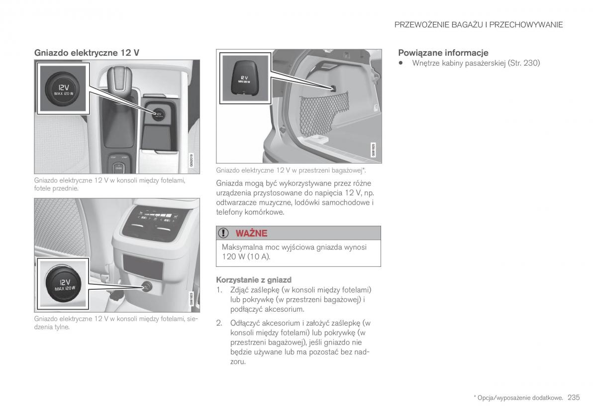 Volvo XC60 II 2 instrukcja obslugi / page 237