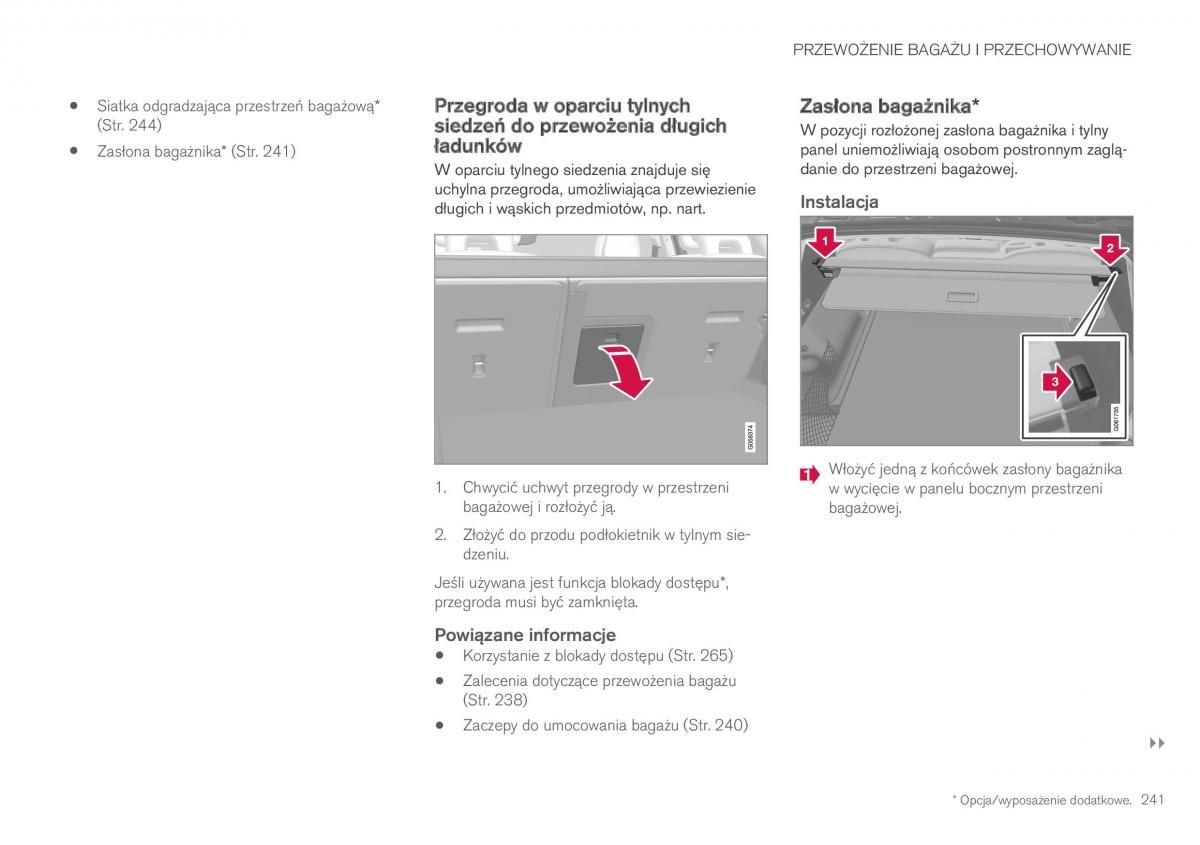 Volvo XC60 II 2 instrukcja obslugi / page 243