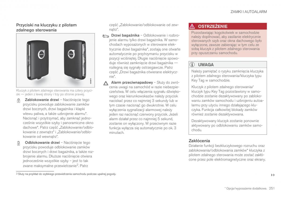 Volvo XC60 II 2 instrukcja obslugi / page 253