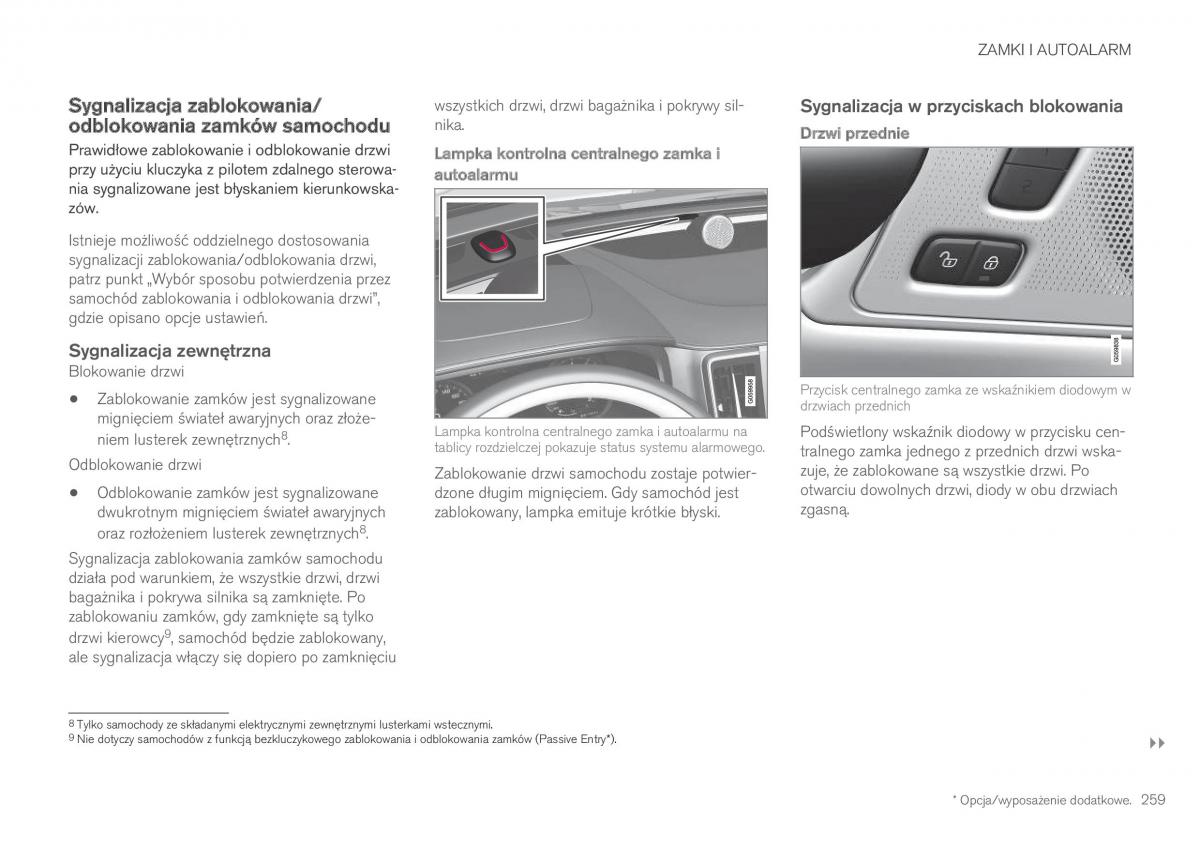 Volvo XC60 II 2 instrukcja obslugi / page 261