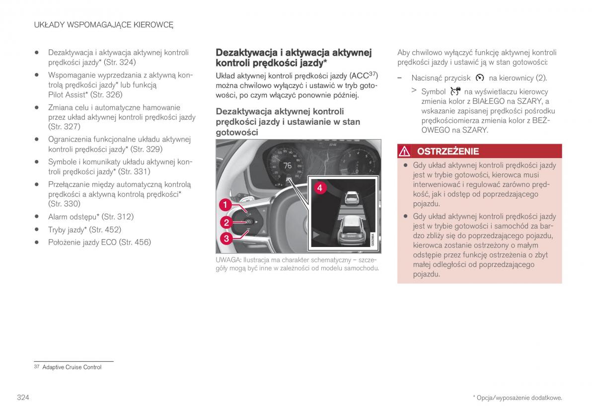 Volvo XC60 II 2 instrukcja obslugi / page 326