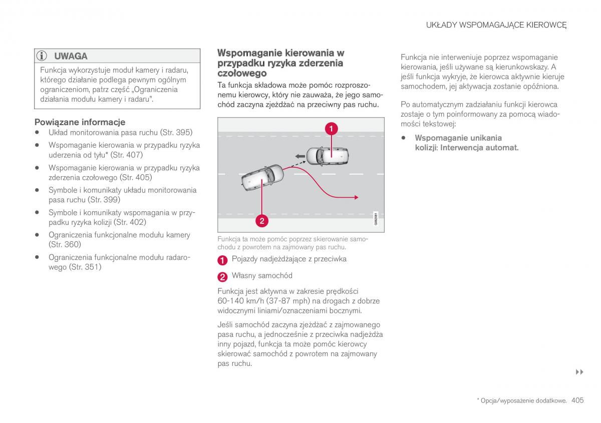 Volvo XC60 II 2 instrukcja obslugi / page 407