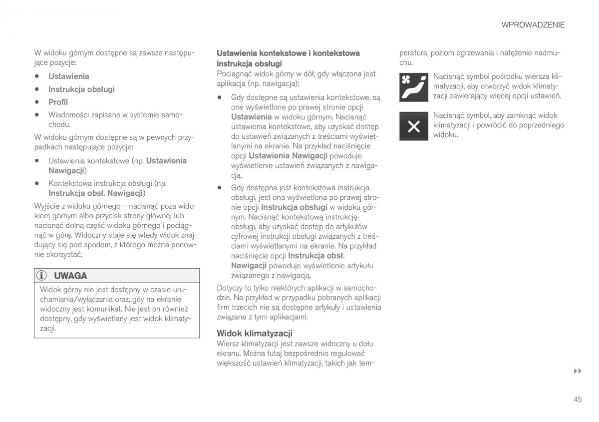 Volvo XC60 II 2 instrukcja obslugi / page 47